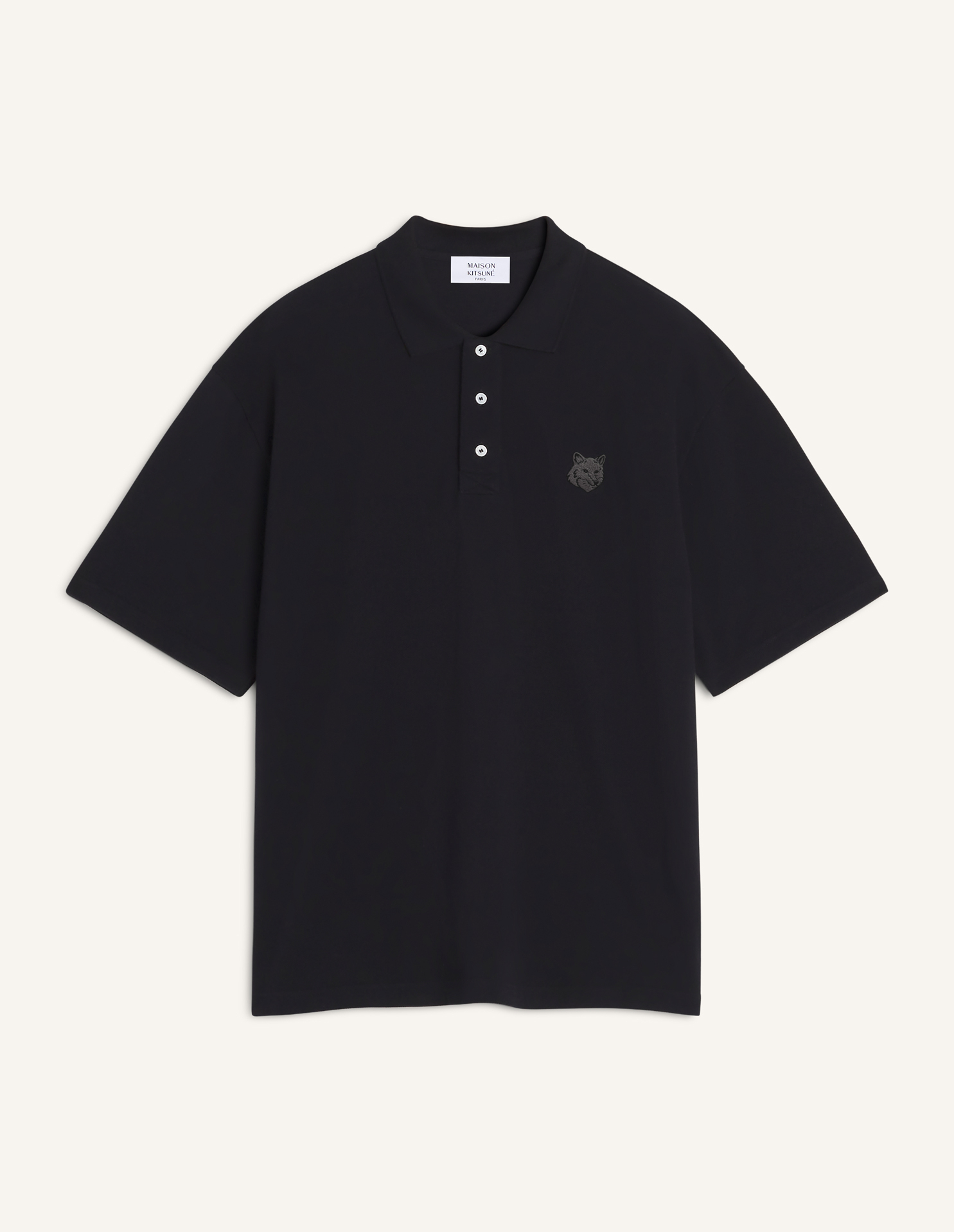 フォックスヘッド オーバーサイズ ポロ | Maison Kitsuné