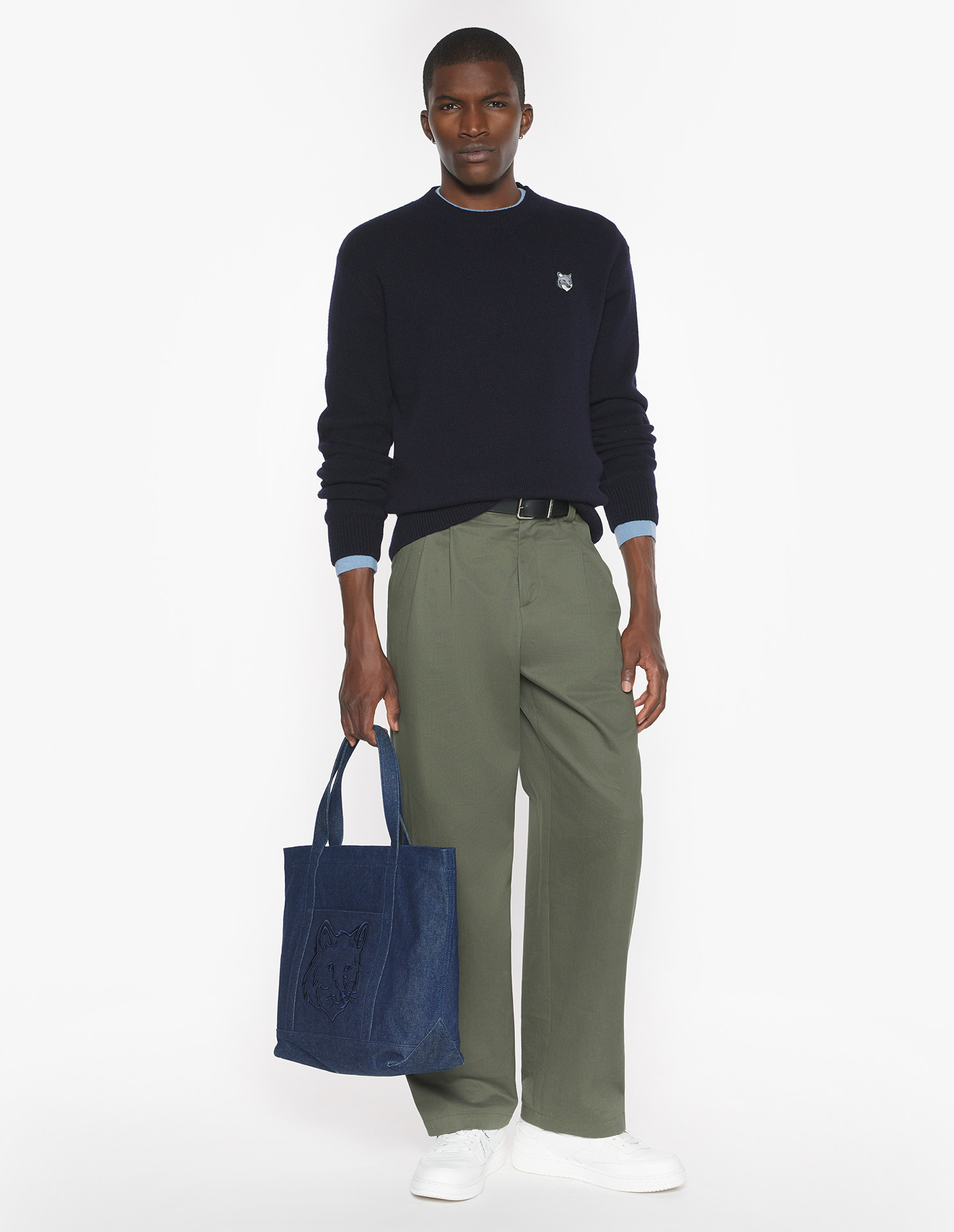 フォックスヘッド ラムズウール コンフォート ジャンパー | Maison Kitsuné
