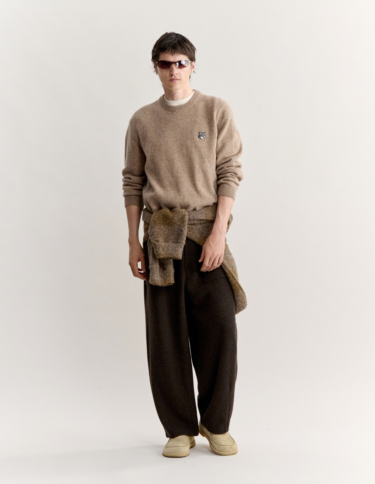 FOX HEAD LAMBSWOOL COMFORT JUMPER | Maison Kitsuné