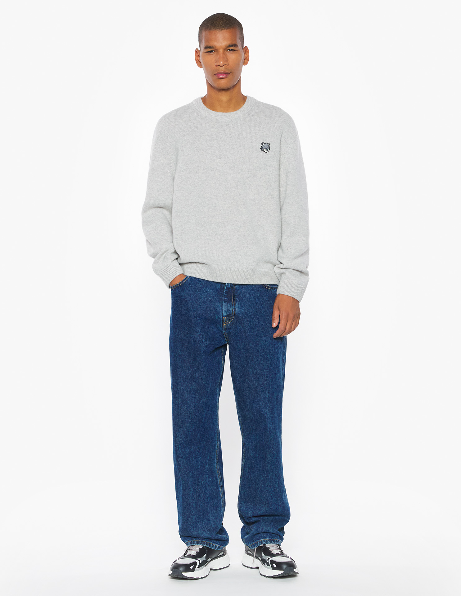 フォックスヘッド ラムズウール コンフォート ジャンパー | Maison Kitsuné