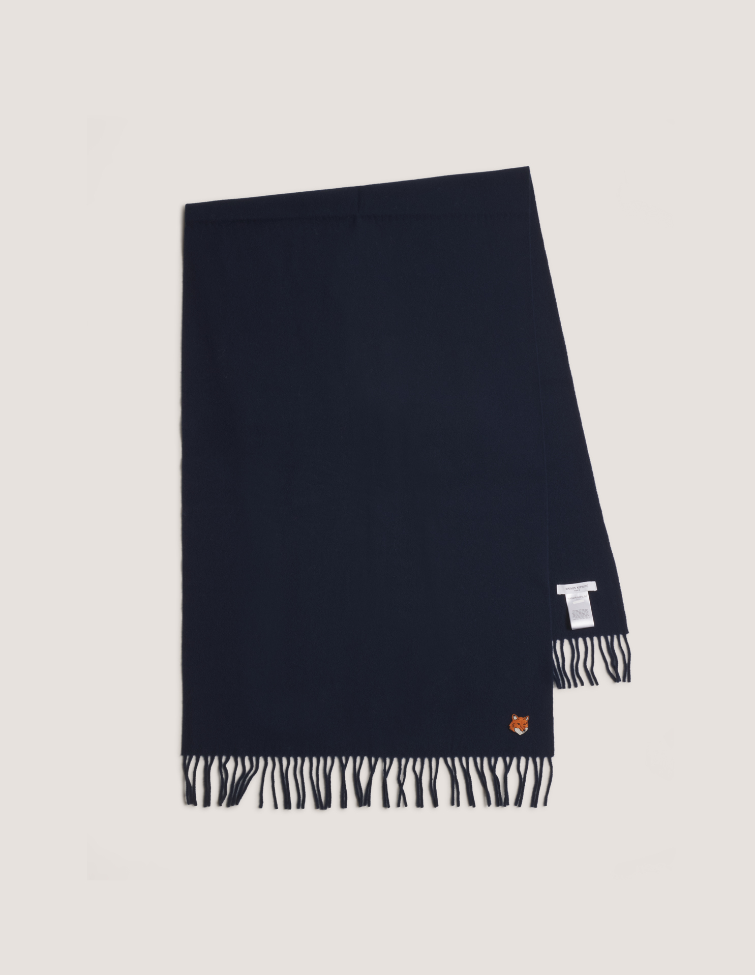 Maison Kitsune スカーフ バンダナ ネイビー FOX HEAD SCARF | Maison Kitsuné