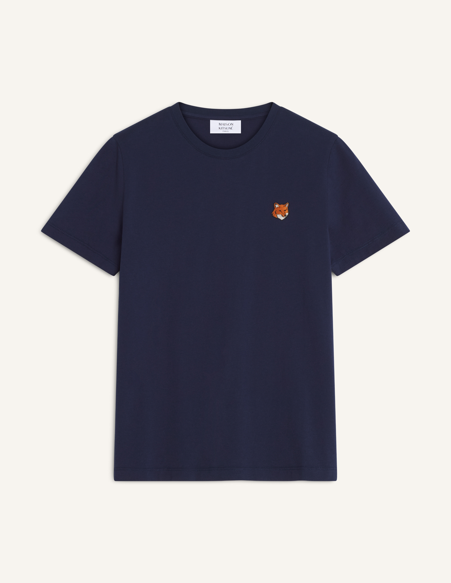 MAISON KITSUNE クルーネックTシャツFOX HEAD PATCH Green MAISON KITSUNÉ Fox Head Patch Regular T-Shirt | SVD