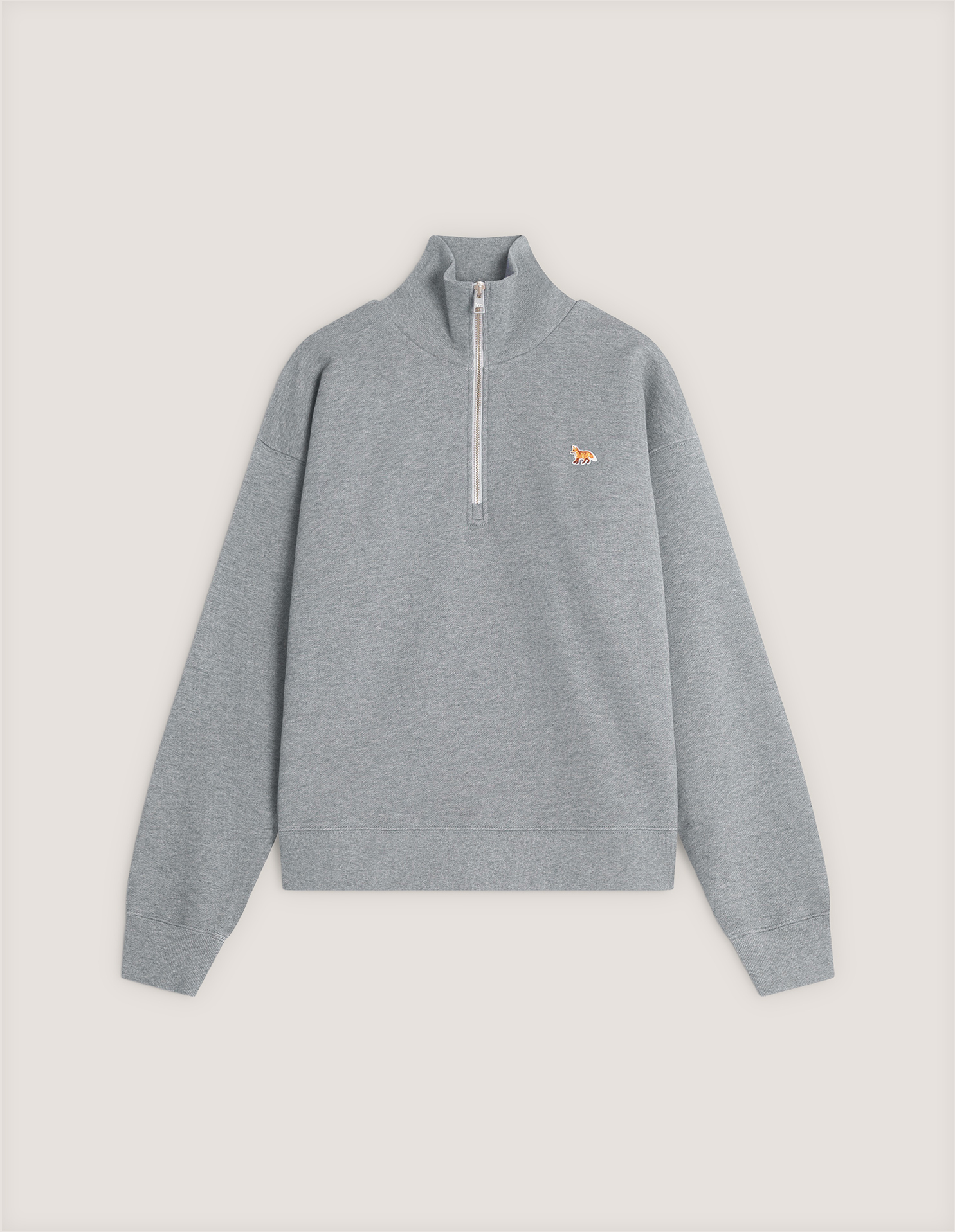 BABY FOX HALF ZIPPED SWEATSHIRT | Maison Kitsuné