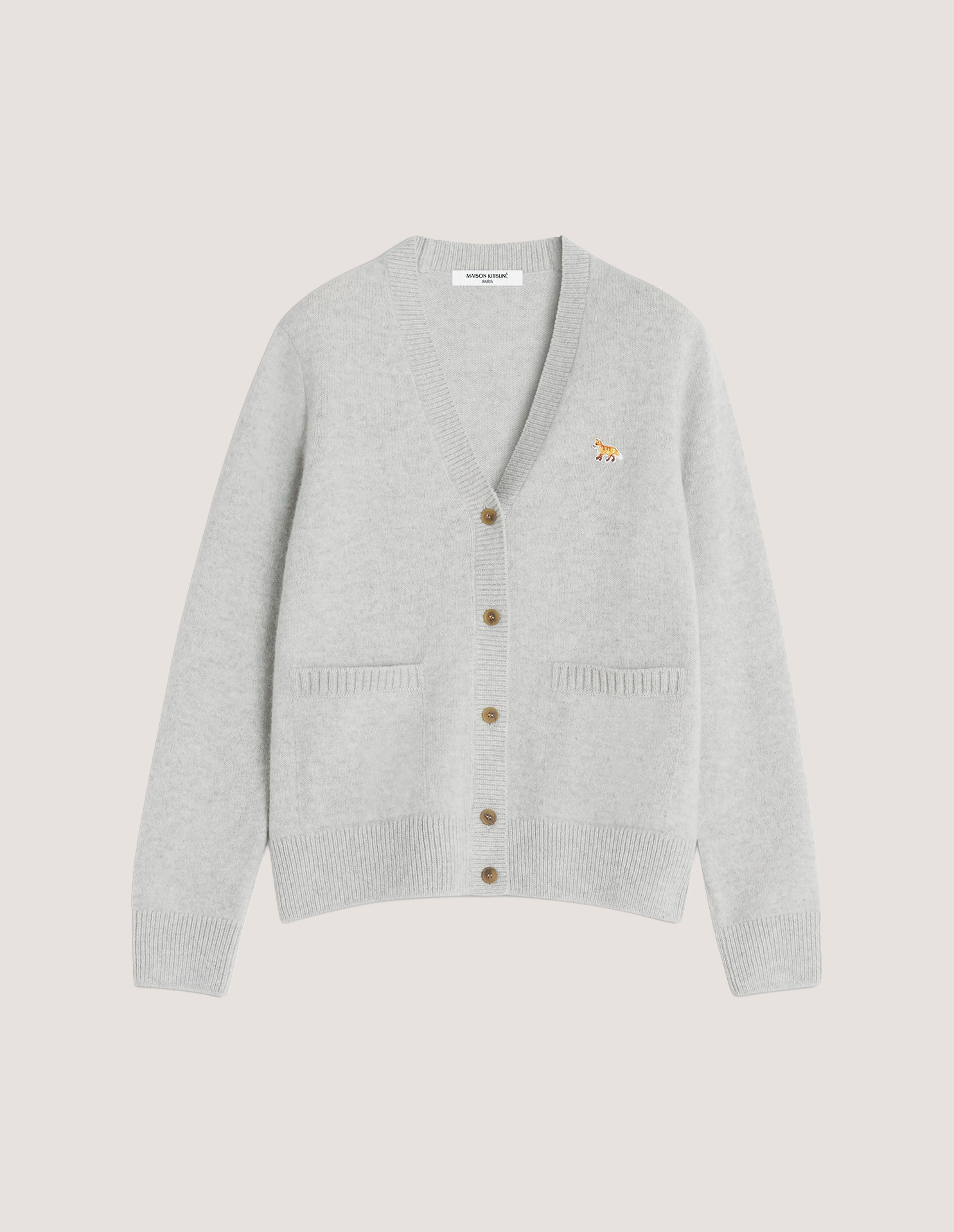 【未開封】Maison Kitsune Classic BABY FOX LAMBSWOOL BOXY CARDIGAN | Maison Kitsuné