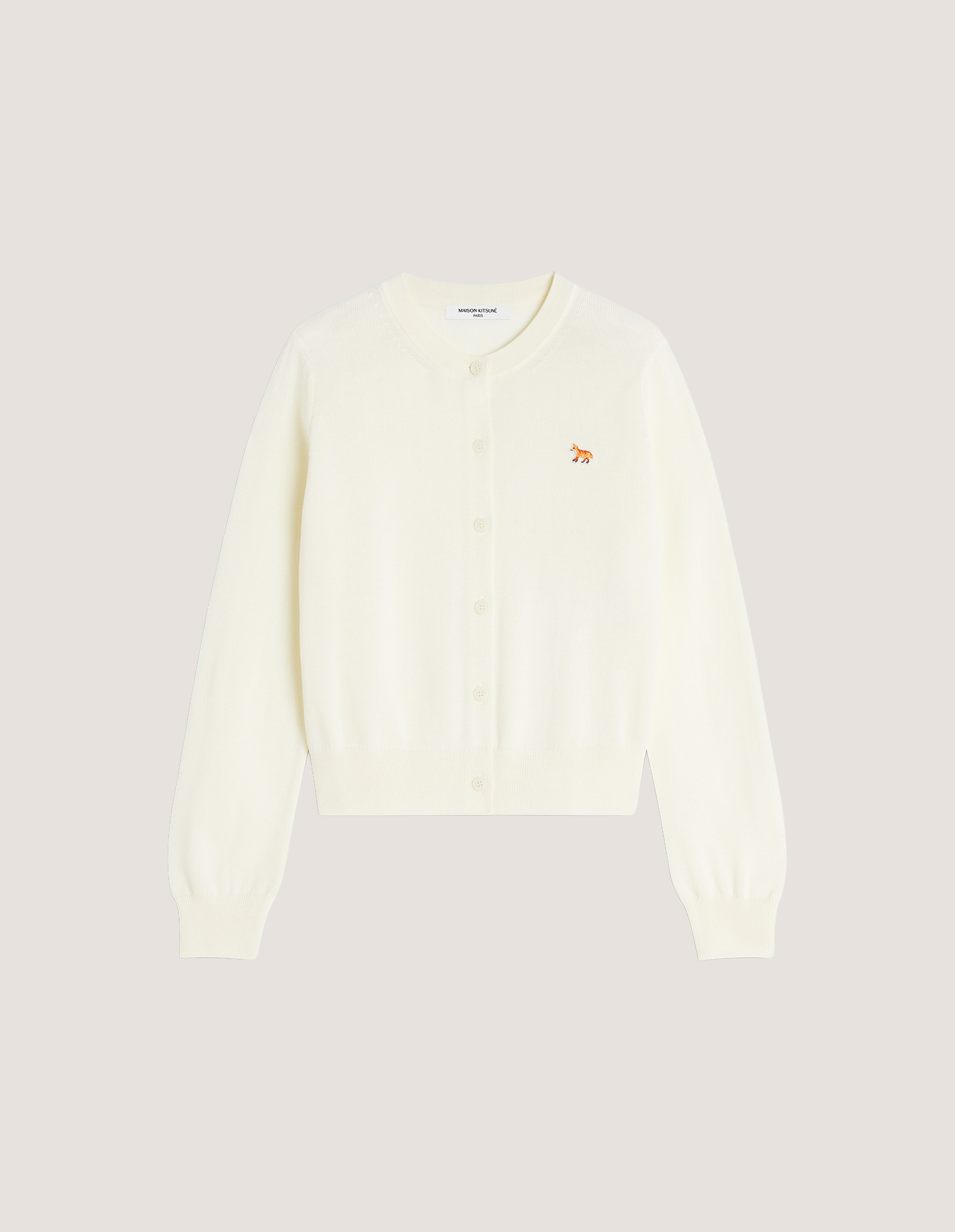 BABY FOX MERINO REGULAR CARDIGAN | Maison Kitsuné