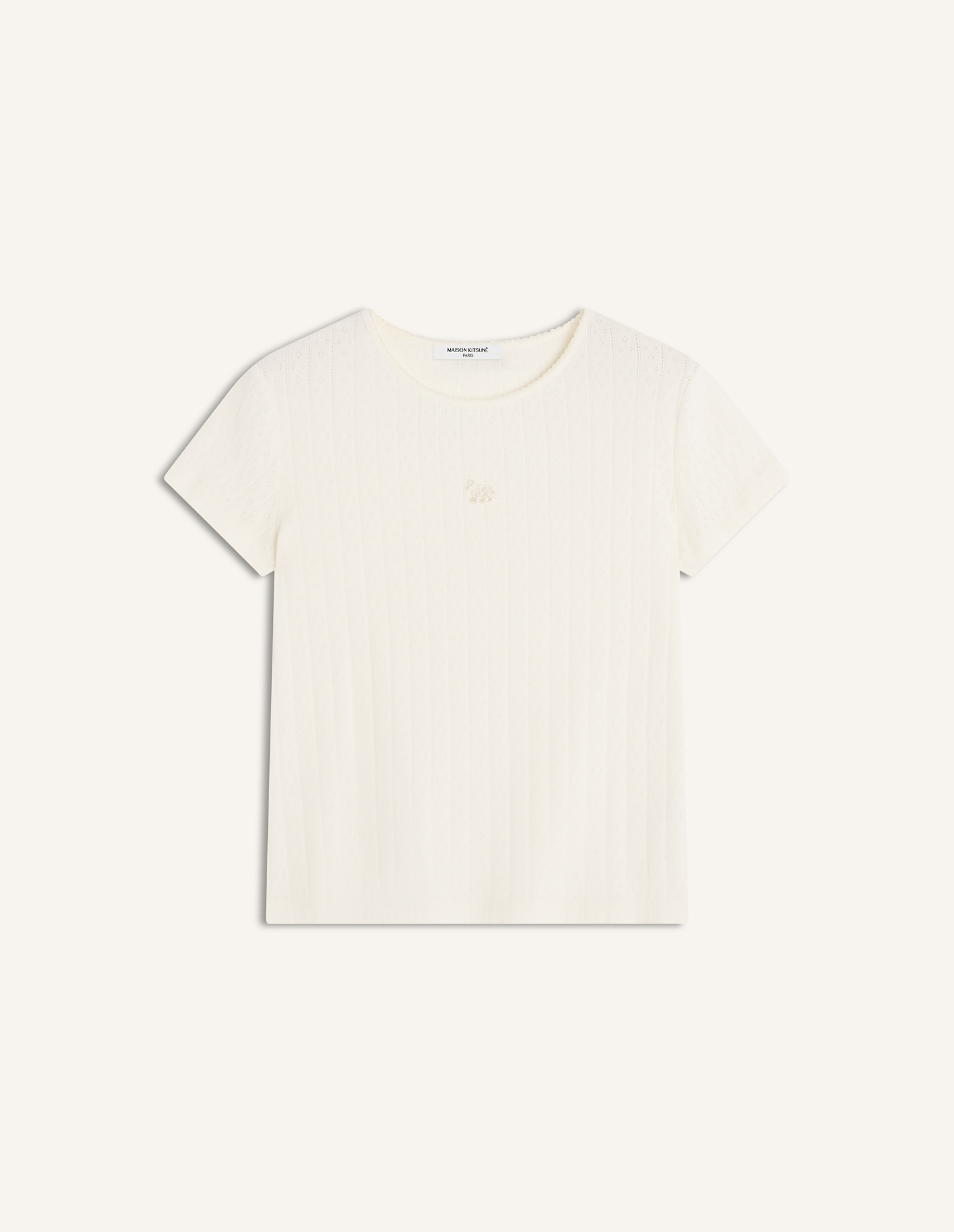 BABY FOX POINTELLE TEE-SHIRT | Maison Kitsuné