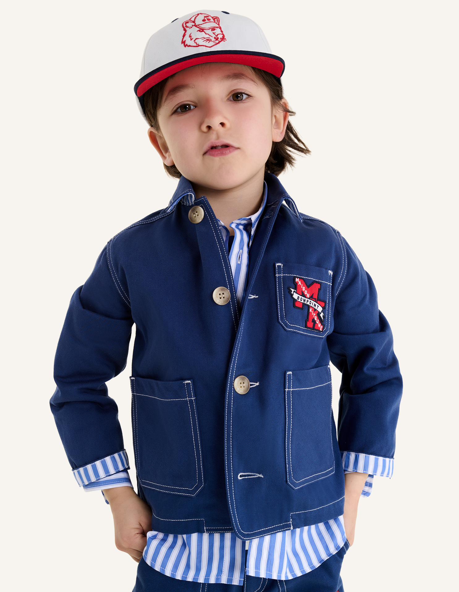 MAISON KITSUNE x BONPOINT ARNOLD CAP | Maison Kitsuné