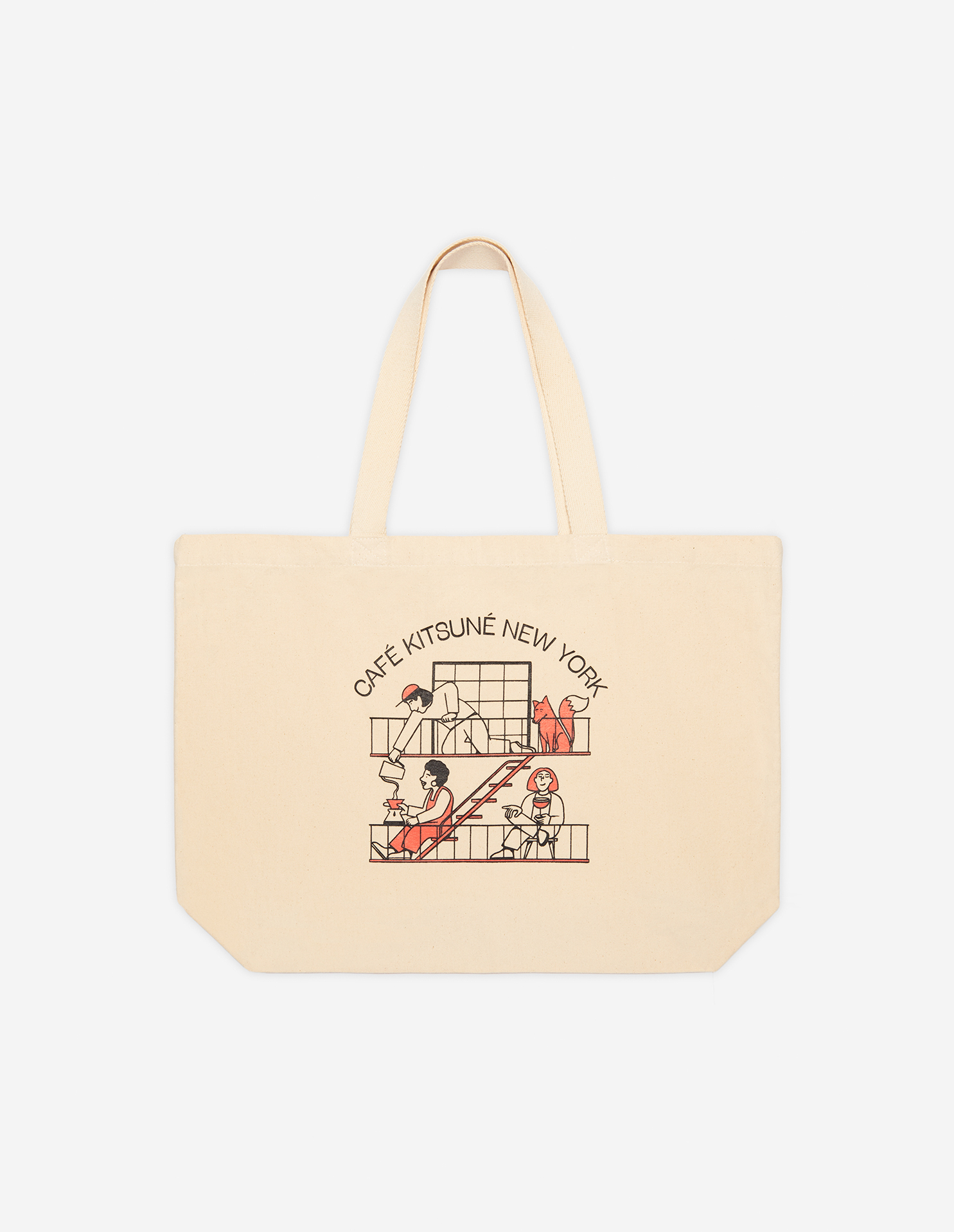 CAFE NEW YORK CLASSIC TOTE BAG | Maison Kitsuné