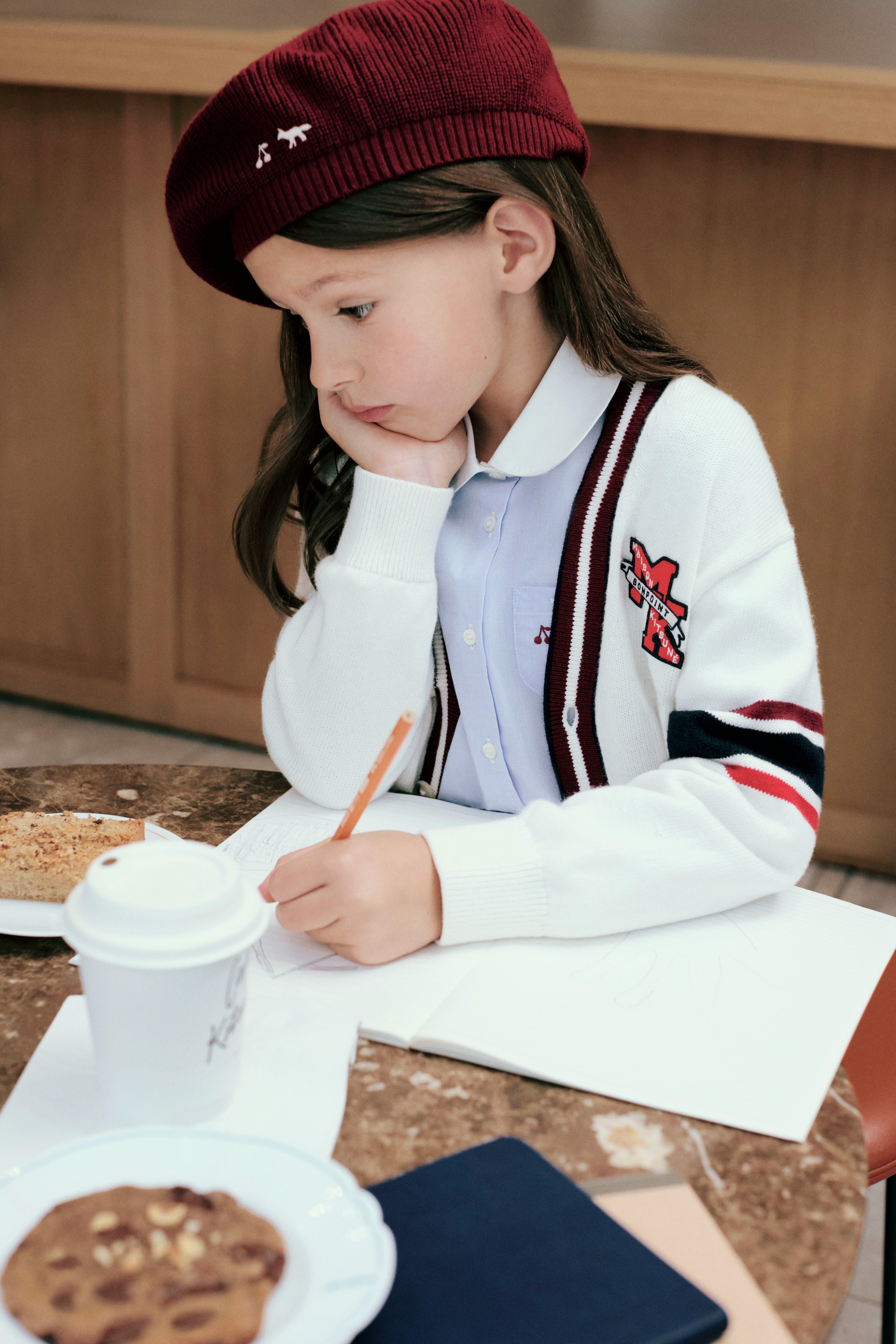 MAISON KITSUNÉ × BONPOINT MIKALA ベレー | Maison Kitsuné