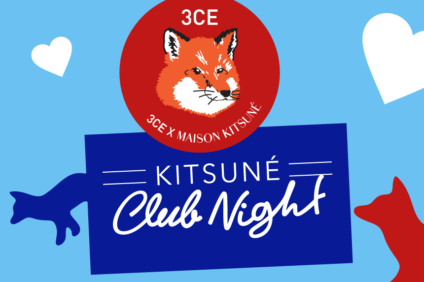 3ce x maison kitsune kitsune asia tour seoul 2017 edition maison kitsune maison kitsune