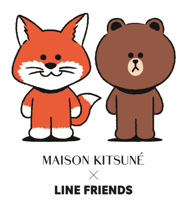 LINE FRIENDS - Maison Kitsuné X LINE FRIENDS GIF stickers